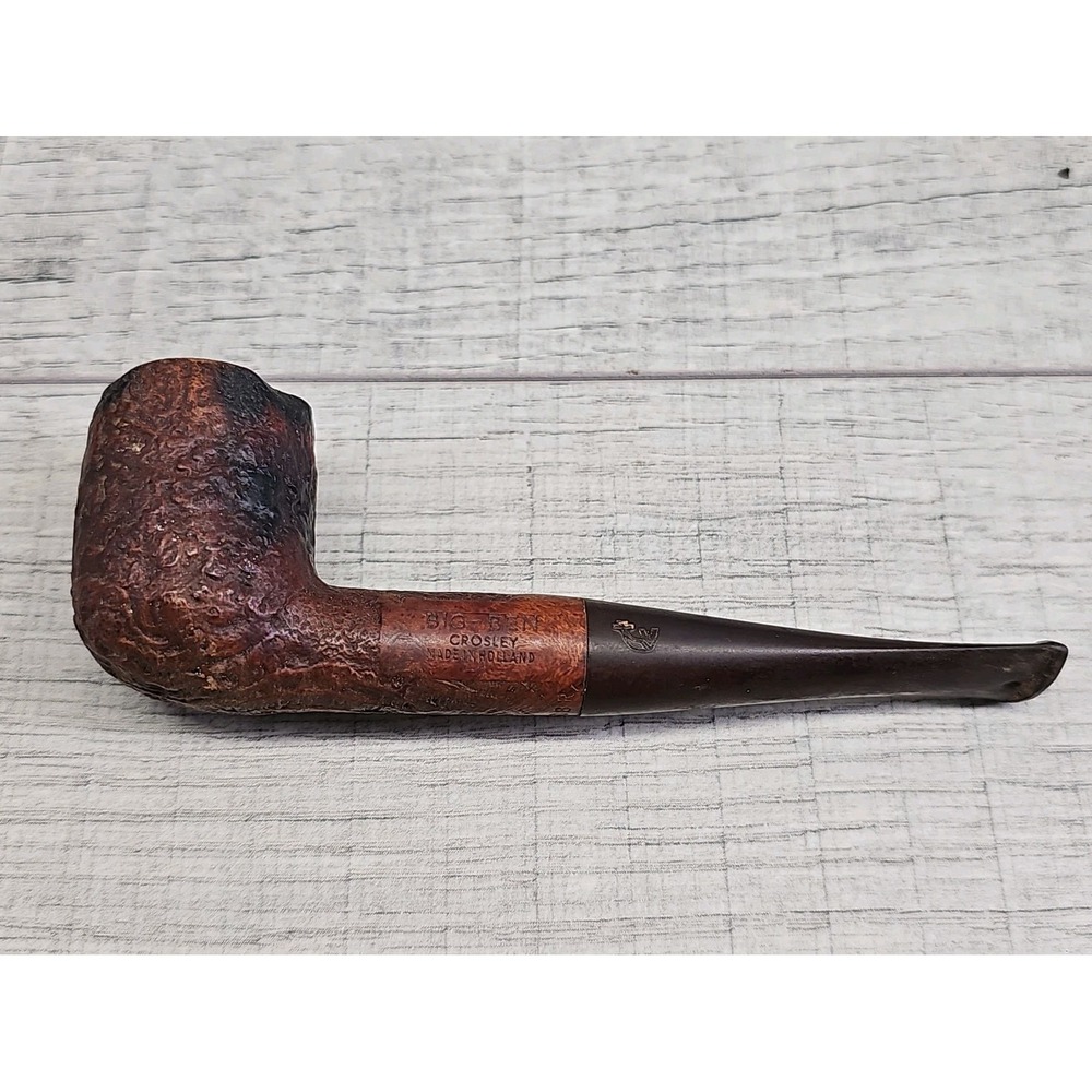 Vintage Big Ben 5308 R Crosley Rusticated Estate Tobacco Pipe Holland